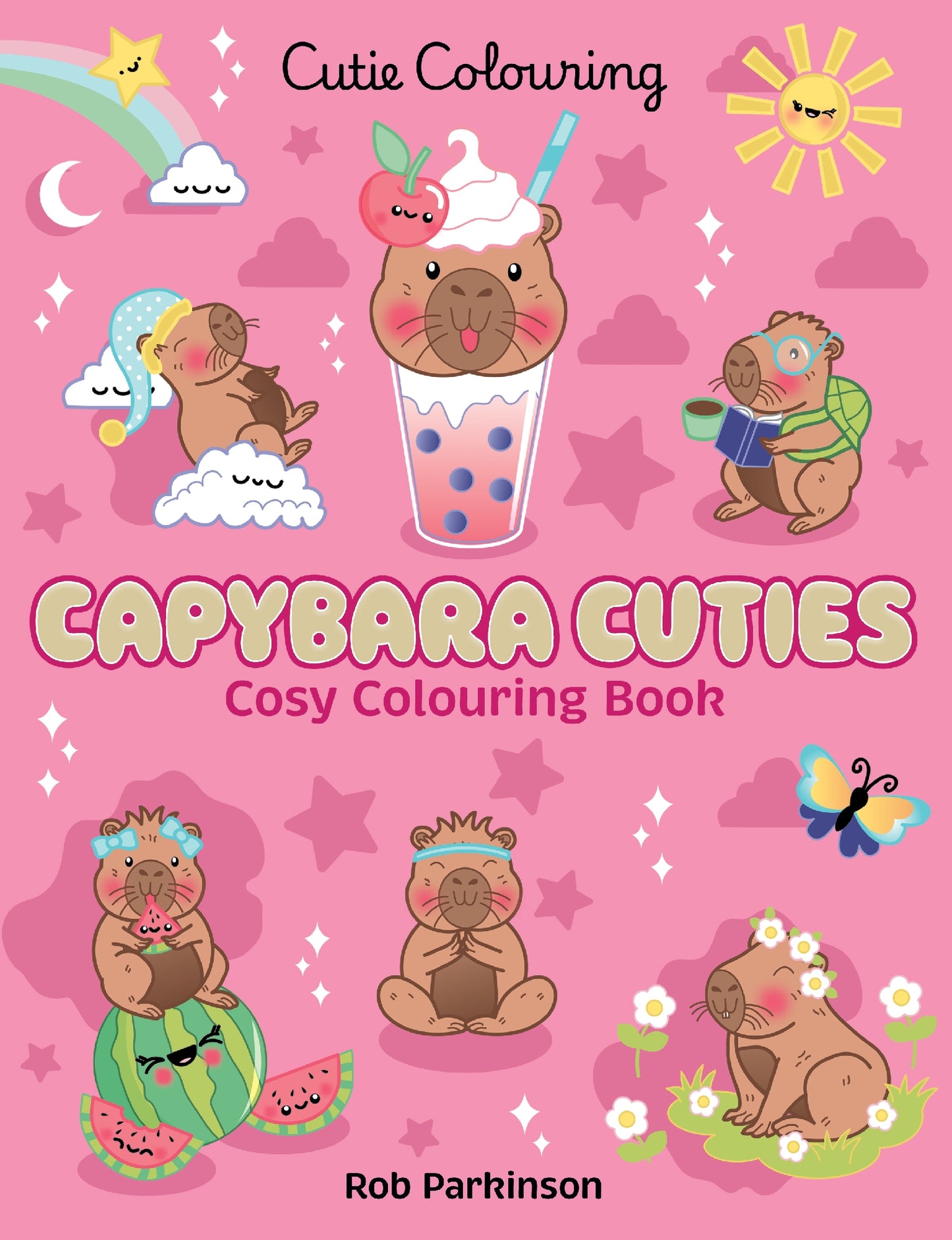 Capybara Cuties: Cosy Colouring Book (Cutie Colouring)