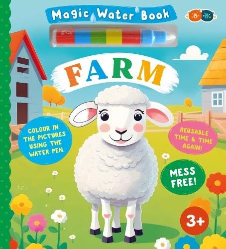 Buddy and Barney Magic Water Book - Farm (Hardback)